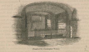 Het graf van Sir Christopher Wren