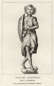 Het graf van Sir William Marshal door English School