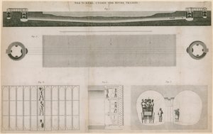 De tunnel onder de rivier de Thames door English School