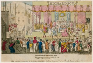 De wisselvalligheden van een acteur, Proteus die ze binnenhaalt op Bartholomew Fair, Londen