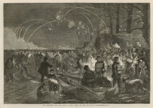 Het weer en de parken: nachtscène op de Serpentine