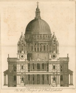 Het westelijke aanzicht van de St. Paul