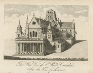 Het westelijke uitzicht op de kathedraal van St. Pauls door English School
