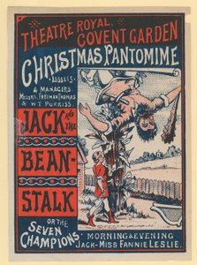 Theatre Royal Covent Garden Kerstpantomime