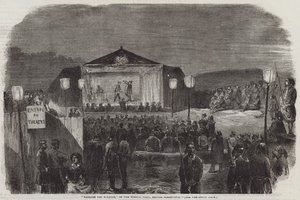 "Theatre des Zouaves," in het Franse Kamp, voor Sebastopol door English School