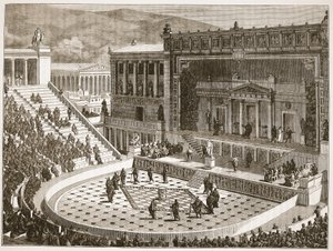 Theater van Dionysus in Athene