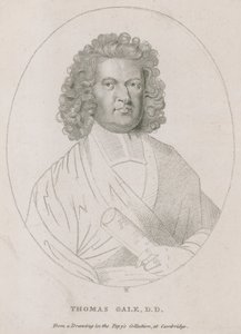 Thomas Gale, die de inscriptie op The Monument schreef door English School