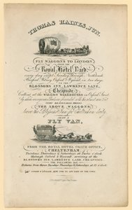 Thomas Haines. Advertentie door English School