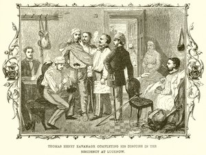 Thomas Henry Kavanagh voltooit zijn vermomming in de Residentie in Lucknow