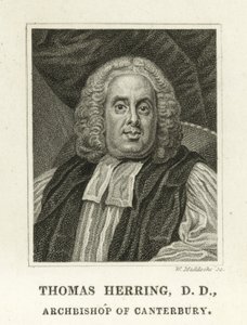 Thomas Herring, Aartsbisschop van Canterbury (gravure) door English School