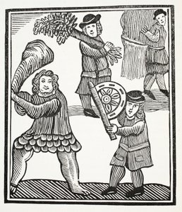 Thomas Hickathrift, illustratie uit Chap-books van de Achttiende Eeuw door John Ashton, uitgegeven 1882