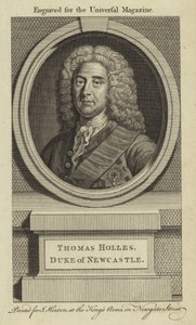 Thomas Holles, Hertog van Newcastle door English School