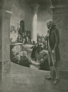 Thomas Jefferson luistert naar de verraadsspeech