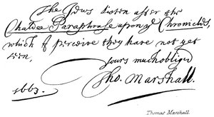 Thomas Marshall door English School