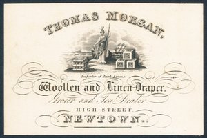Thomas Morgan, wollen- en linnenhandelaar, kruidenier en theehandelaar door English School