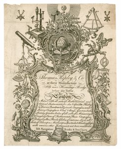 Thomas Ripley & Co, handelskaart door English School
