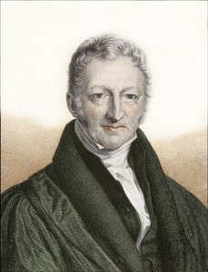 Thomas Robert Malthus (kleurengraving) door English School