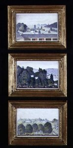 Drie boslandschappen, c.1840