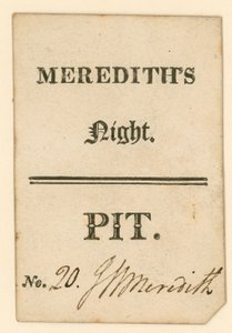 Ticket voor Drury Lane Theatre, Londen: Merediths Night