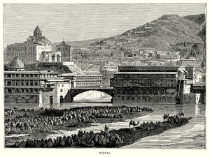 Tbilisi (gravure) door English School