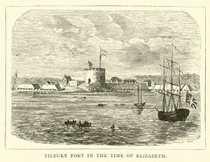 Tilbury Fort in de Tijd van Elizabeth door English School