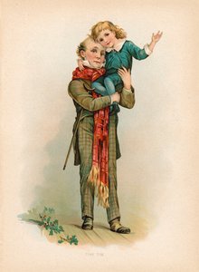 Kleine Tim (chromolitho) door English School