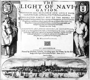 Titelpagina voor The Light of Navigation door William Iohnson, gepubliceerd 1612 door English School
