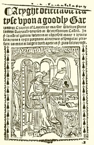 Titelpagina van John Skeltons Goodly Garlande door English School
