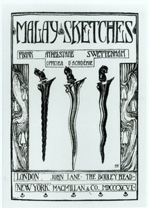Titelpagina van Maleise Schetsen door Frank Athelstane Swettenham, gepubliceerd 1896 door English School