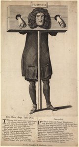 Titus Oates in de schandpaal, gepubliceerd 1685