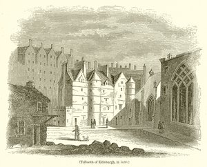 Tolbooth van Edinburgh, in 1630 door English School