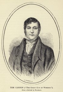Tom Cannon, de Grote Kanon van Windsor, van een portret door Wageman door English School