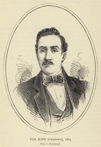 Tom King, kampioen, 1863, van een foto