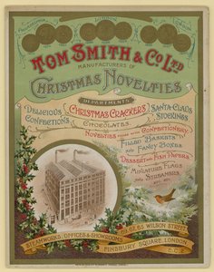 Tom Smith & Co Ltd, Kerstnoviteiten, Kerstcrackers, Brochureomslag