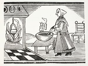 Klein Duimpje, illustratie uit Chap-books van de Achttiende Eeuw door John Ashton, uitgegeven 1882 door English School