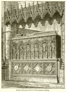 Graf van Edward III in Westminster Abbey