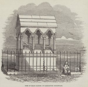 Graf van Grace Darling in het Kerkhof van Bamborough door English School