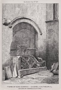 Graf van koning Cormac, Cashel-kathedraal door English School