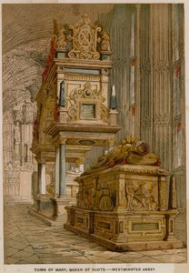 Graf van Mary Queen of Scots in Westminster Abbey door English School