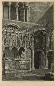 Graf van Prior Rahere, oprichter van St Bartholomeus Ziekenhuis door English School