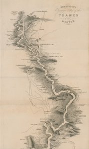 Tomblesons Panoramische Kaart van de Theems en Medway