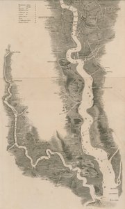 Tomblesons Panoramische Kaart van de Theems en Medway
