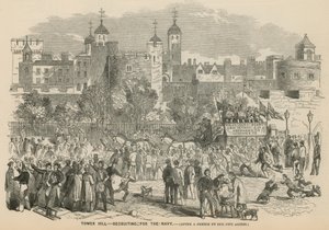 Tower Hill, Londen: werving voor de Marine door English School