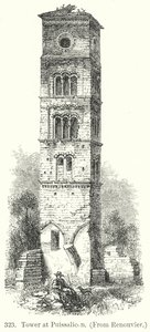 Toren bij Puissalicon (gravure) door English School