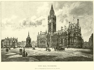 Stadhuis, Manchester door English School