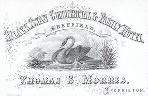 Handelskaart, Black Swan Commercial & Family Hotel door English School