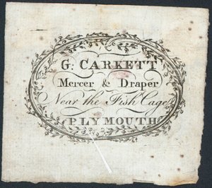 Handelskaart, G Carkett door English School