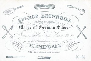 Handelskaart, George Brownhill door English School