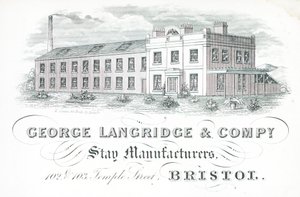 Handelskaart, George Langridge & Company door English School