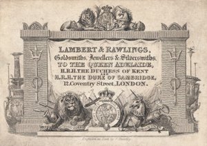 Handelskaart, Lambert & Rawlings door English School